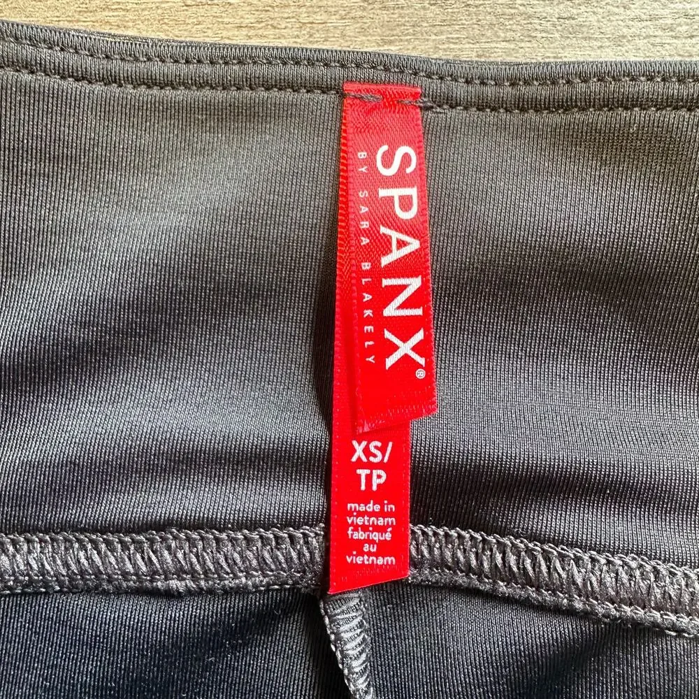 Spanx Faux Leather Leggings Black XS Concert Grunge